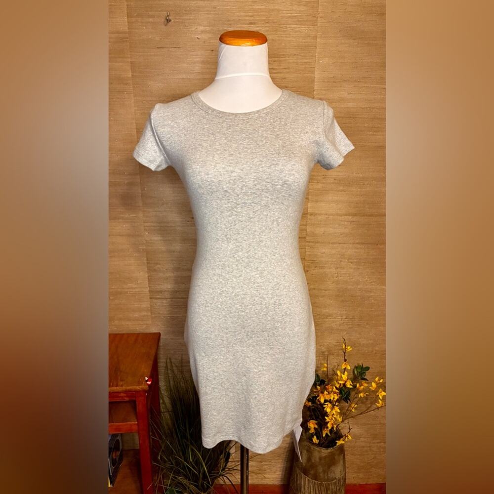 Rumored Light Gray Fitted Mini Dress